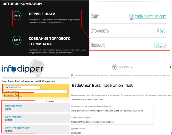 Trade Union Trust (tradeuniontrust.com) лжеброкер! Отзыв TellTrue